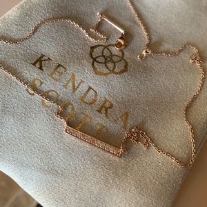 Kendra Scott necklace rose gold